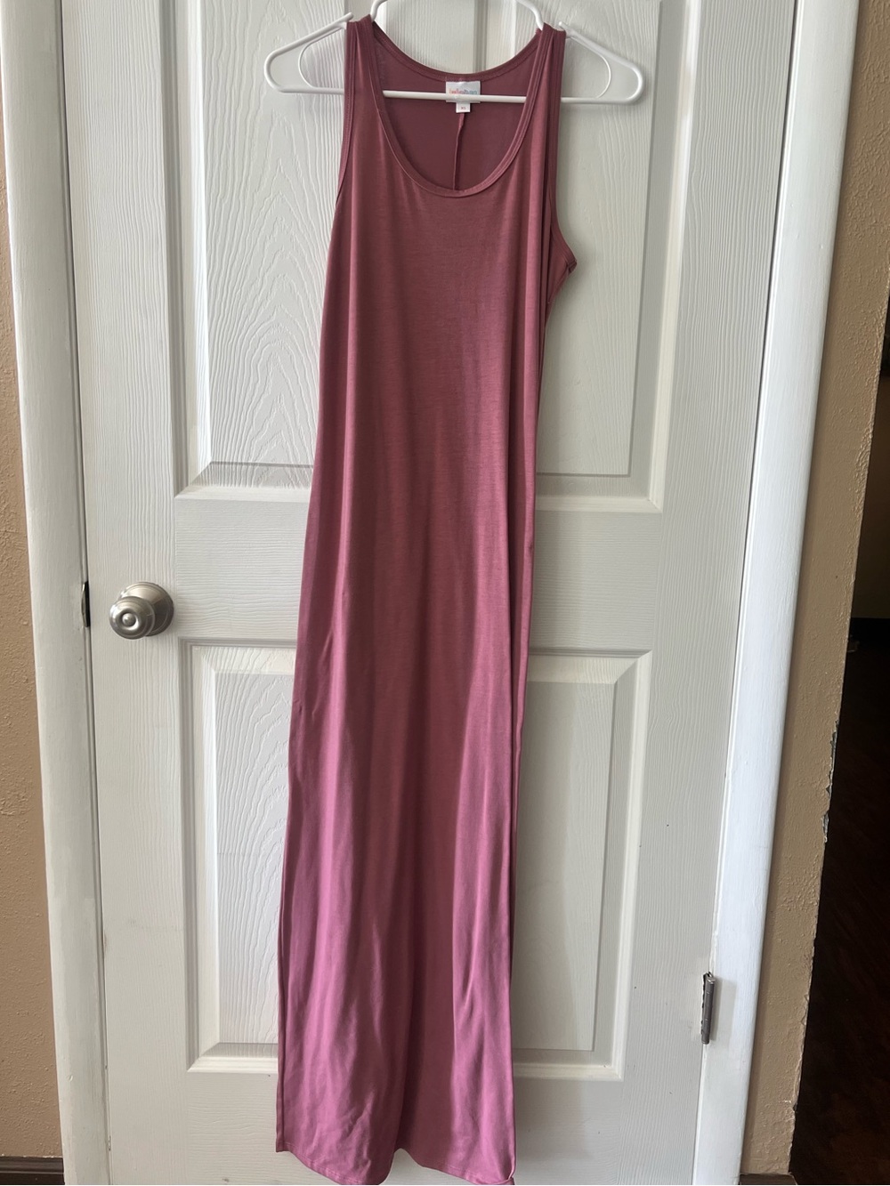 Lularoe :Sleeveless Maxi Dress - Dusty Rose